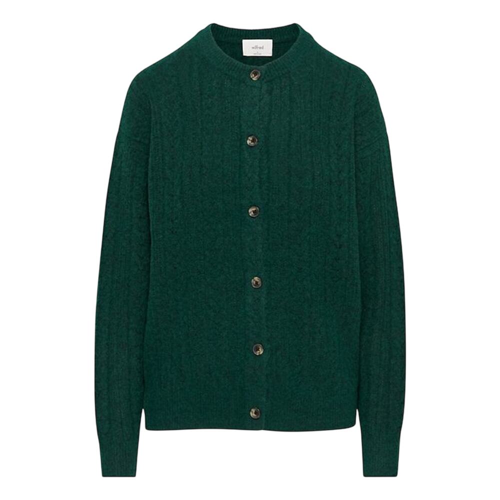 Wilfred Cozy Green Era Cardigan Sweater Size M